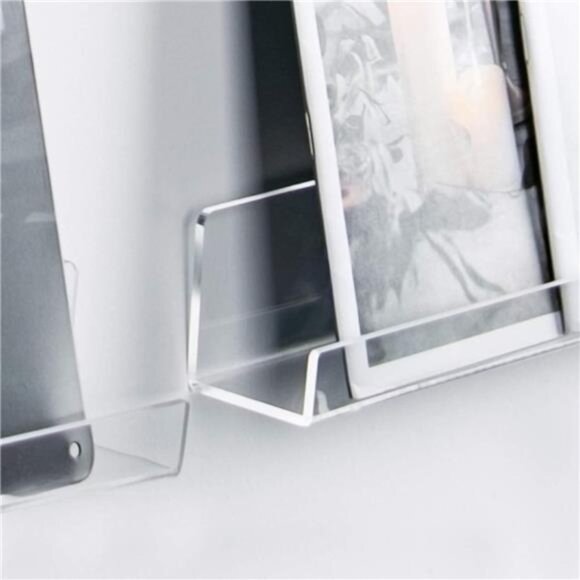 3Pack Vinyl Record Wall Mount Holder-12Inch Clear Acrylic Shelf for Vinyl Record - Picture 1 of 7